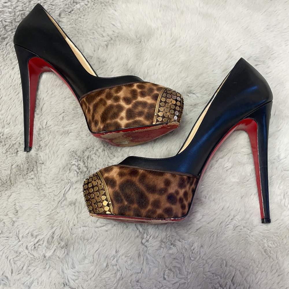 Christian Louboutin Maggie Pong Leopard Chad/K - Picture 11 of 13